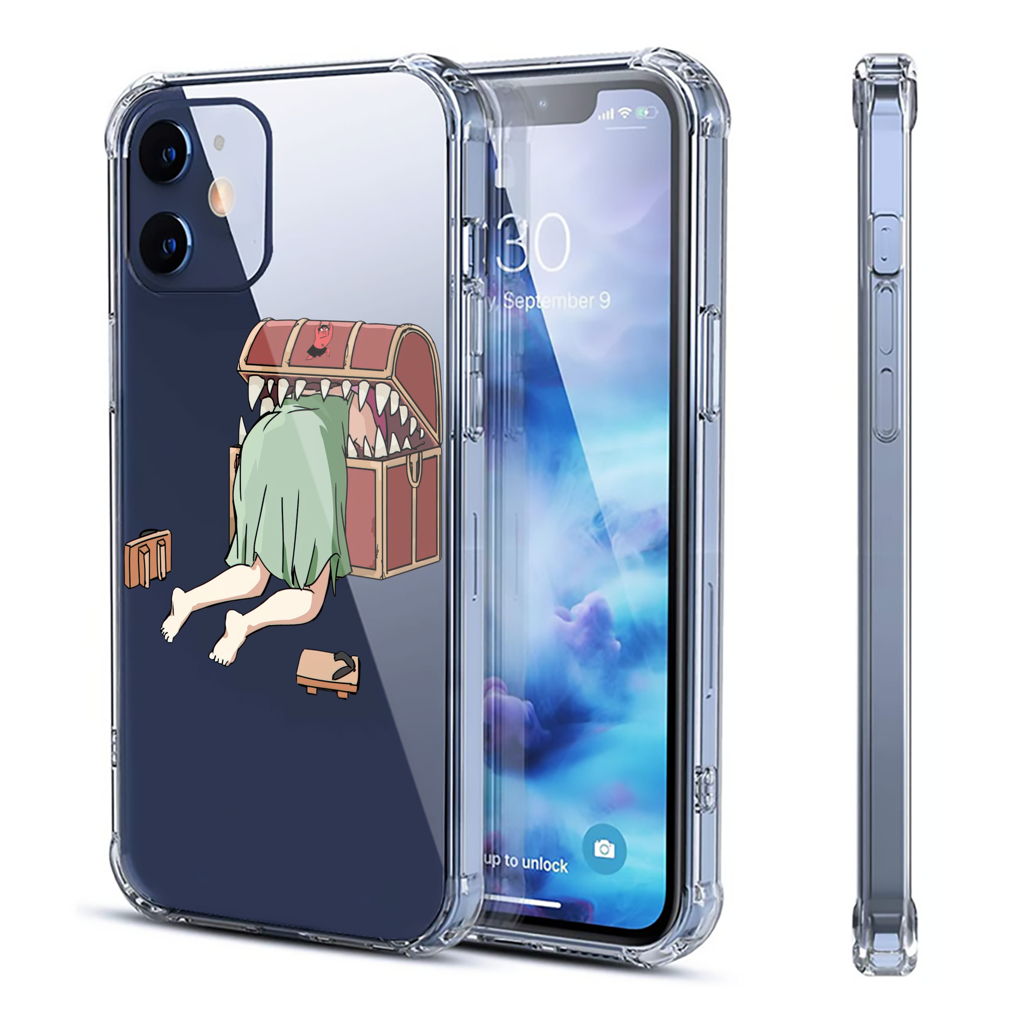 （画像用） 葬送のフリーレン Frieren 【iPhone 12シリーズ対応】透明スマホケース（クリアソフトケース）